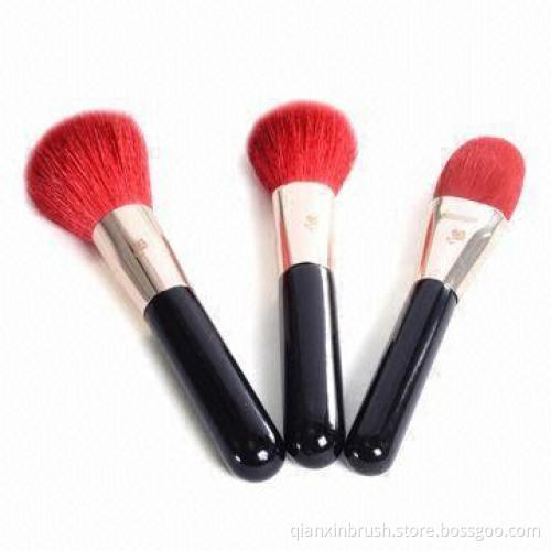 Makeup brushes, wooden handle